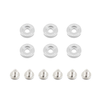 Mishimoto MMFW-SM-6SL Fender Washer Kit Small 6pcs Silver