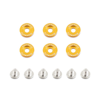 Mishimoto MMFW-SM-6GD Fender Washer Kit Small 6pcs Gold