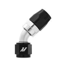 Conector AN10 de aluminio de 45 grados Mishimoto MMFT-SW-10-45, color negro.