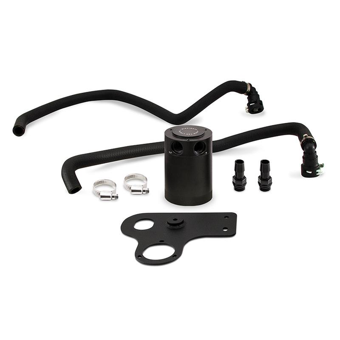 Mishimoto MMBCC-MUS8-18PBE Catch can con deflectores para Ford Mustang GT 18+