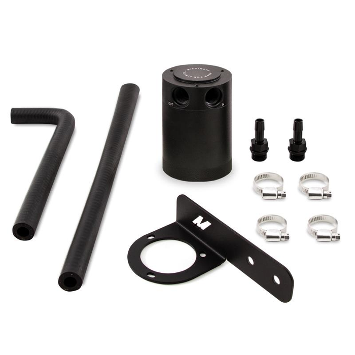 Mishimoto MMBCC-CIV-16PBE Baffled Oil Catch Can for 16-21 Honda Civic 1.5T