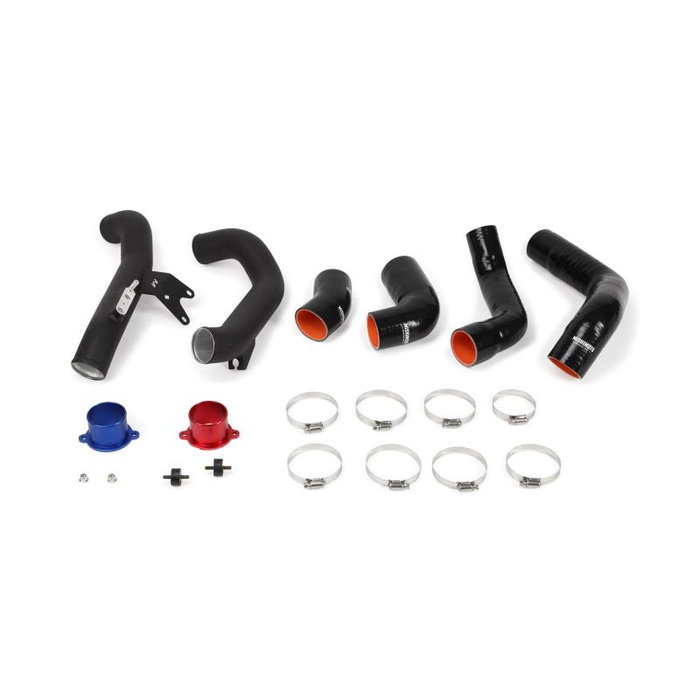 Mishimoto MMICP-CIV-16KWBK Intercooler Piping Kit for Honda Civic 1.5T 16-21, Wrinkle Black.