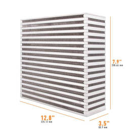 Mishimoto MMUIC-20 Universal Air-to-Air Race Intercooler Core 12.80" x 7.90" x 3.50"