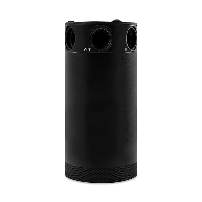 Depósito de recuperación de aceite con deflectores Mishimoto MMBCC-CBTHR-XLBK, 3 puertos, universal, XL, color negro.