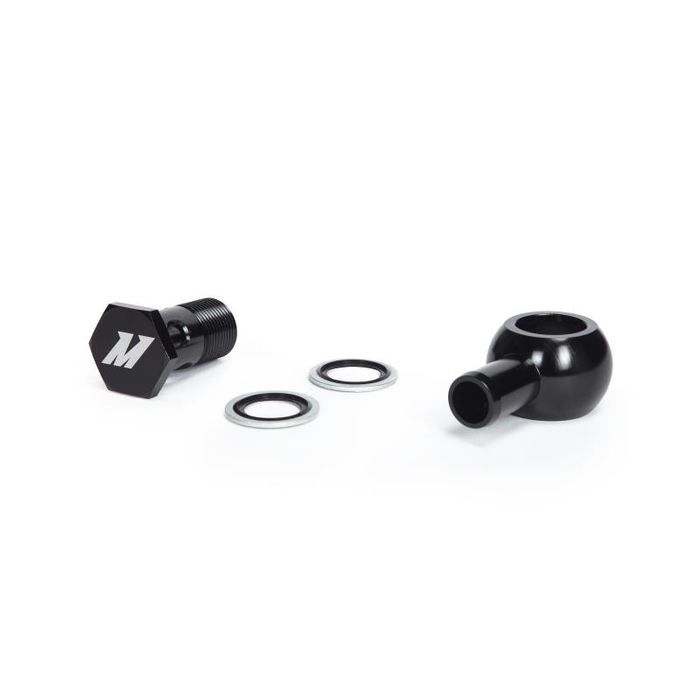 Mishimoto MMBB-STBK Banjo Fitting with M20 x 05-08 Straight Bolt, Black