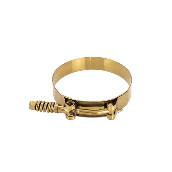 Mishimoto MMCLAMP-25TGD Constant Tension T-Bolt Clamp, Gold, 68 mm.