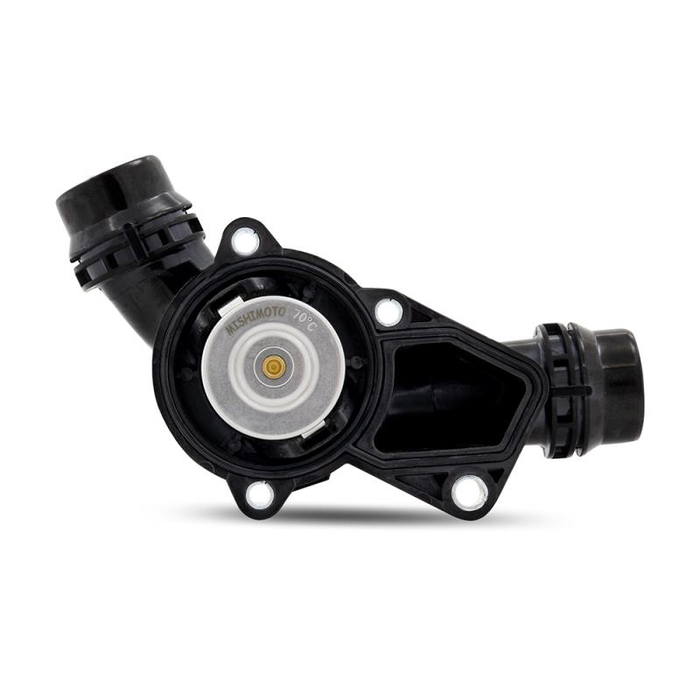 Mishimoto MMTS-E46-99V2 Thermostat with Housing, 70°C, for BMW M52, M54, and M56 Engines.