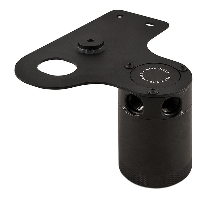 Depósito de recuperación de aceite con deflectores Mishimoto MMBCC-MUS8-18PBE para Ford Mustang GT 18+