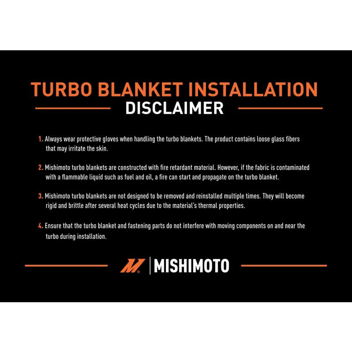 Mishimoto MMTB-MUS4-15 Turbo Blanket Mustang EcoBoost / Focus RS 16-19 (15+)