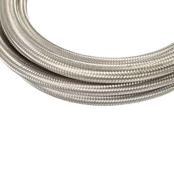 Manguera Mishimoto MMSBH-0636-PS trenzada de PTFE -6AN de 3 pies, acero inoxidable