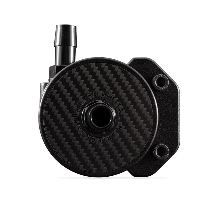 Mishimoto MMBCC-CF Oil Catch Can con deflectores de fibra de carbono