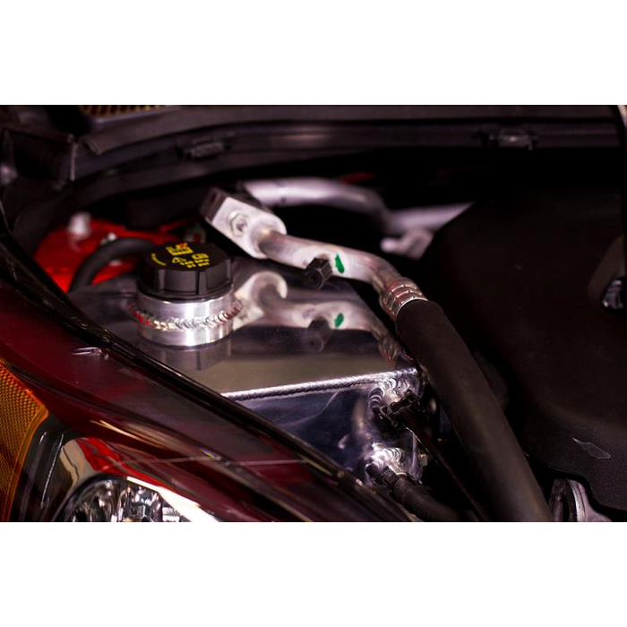 Mishimoto MMRT-FIST-14E expansion tank for 14-19 Ford Fiesta ST, polished.