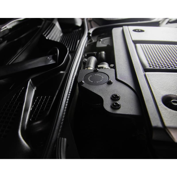 Mishimoto MMBCC-350Z-07PBE Baffled Oil Catch Can Kit for Nissan 350Z, PCV Side, 07-09 Nissan 350Z