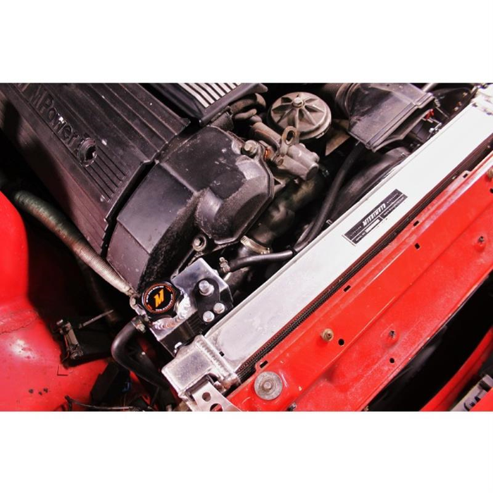 Mishimoto MMRT-E36-92EBK expansion tank for BMW 3 Series E36 92-99, wrinkle black.