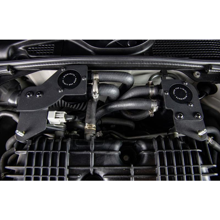 Mishimoto MMBCC-350Z-07PBE Baffled Oil Catch Can Kit for Nissan 350Z, PCV Side, 07-09 Nissan 350Z