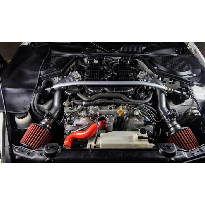 Mishimoto MMBCC-350Z-07PBE Baffled Oil Catch Can Kit for Nissan 350Z, PCV Side, 07-09 Nissan 350Z