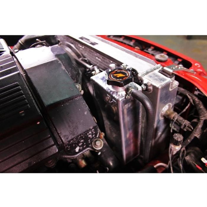 Mishimoto MMRT-E36-92EBK expansion tank for BMW 3 Series E36 92-99, wrinkle black.