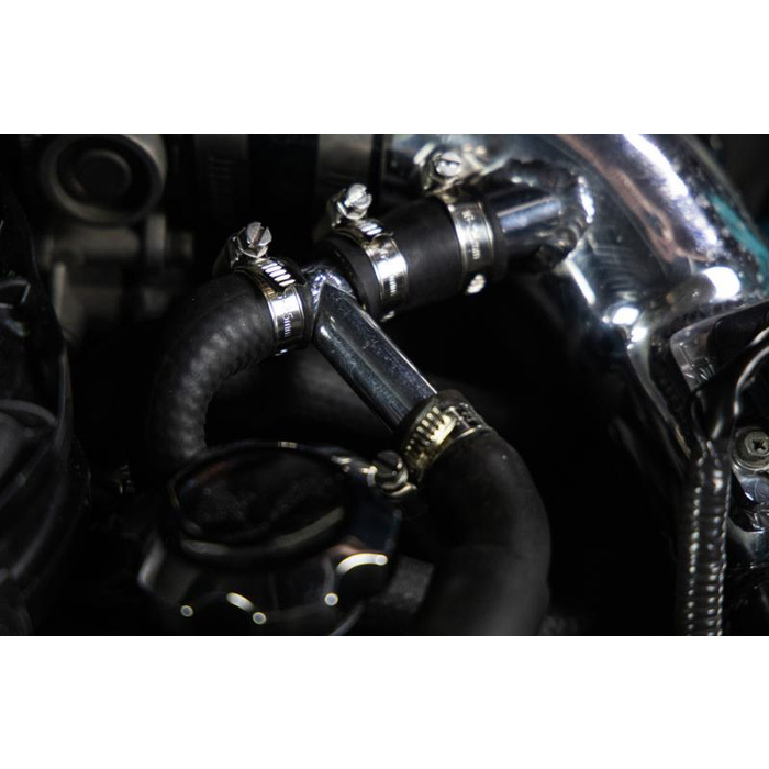 Mishimoto MMBCC-350Z-07PBE Baffled Oil Catch Can Kit for Nissan 350Z, PCV Side, 07-09 Nissan 350Z