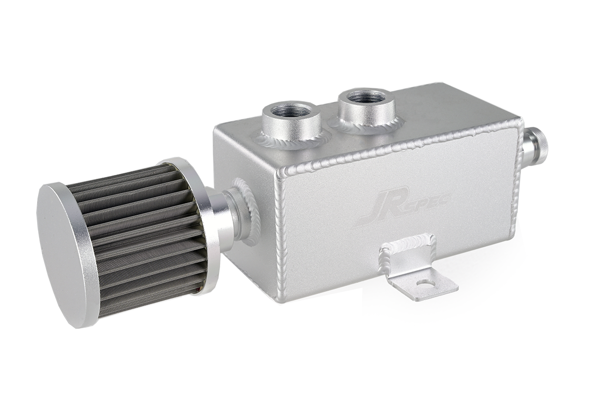 Catch tank de aceite JRspec 1L con puertos AN10 y filtro