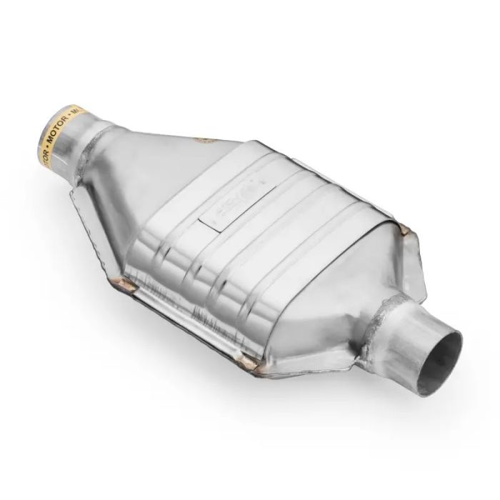 Universal Metallic Catalytic Converter for Petrol Engines, 1.5 to 2.2 liters. Capacity (cpsi): 400. Euro 2. Inlet pipe diameter: 50 mm.