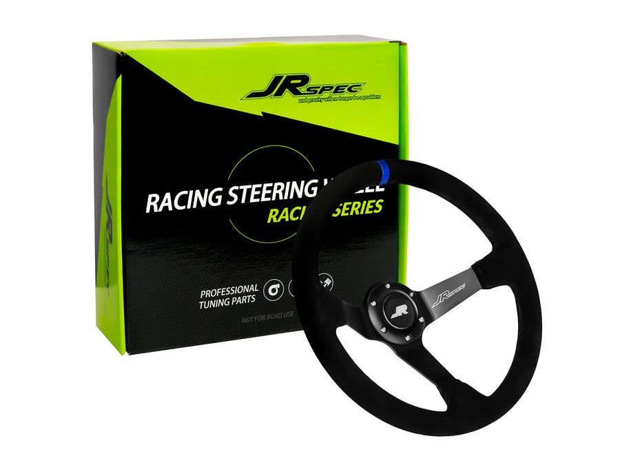 JRspec 350mm diameter, 80mm deep dish steering wheel.