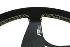Volante deportivo FMIC.Pro Classic de ante 350 mm offset 33 mm amarillo