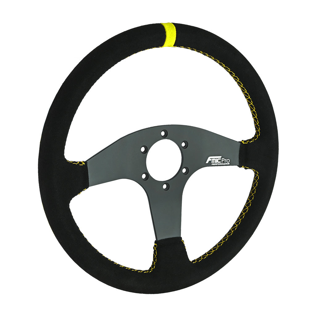 Volante deportivo FMIC.Pro Classic de ante 350 mm offset 33 mm amarillo