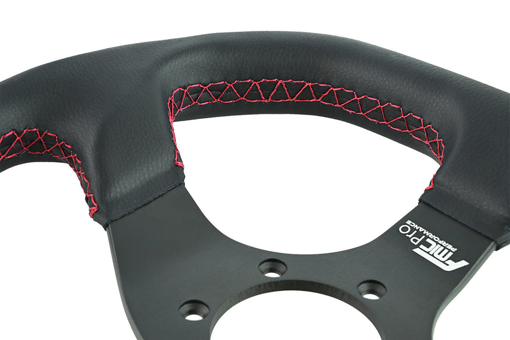Volante deportivo FMIC.Pro D-Shape cuero 325 mm offset 42 mm