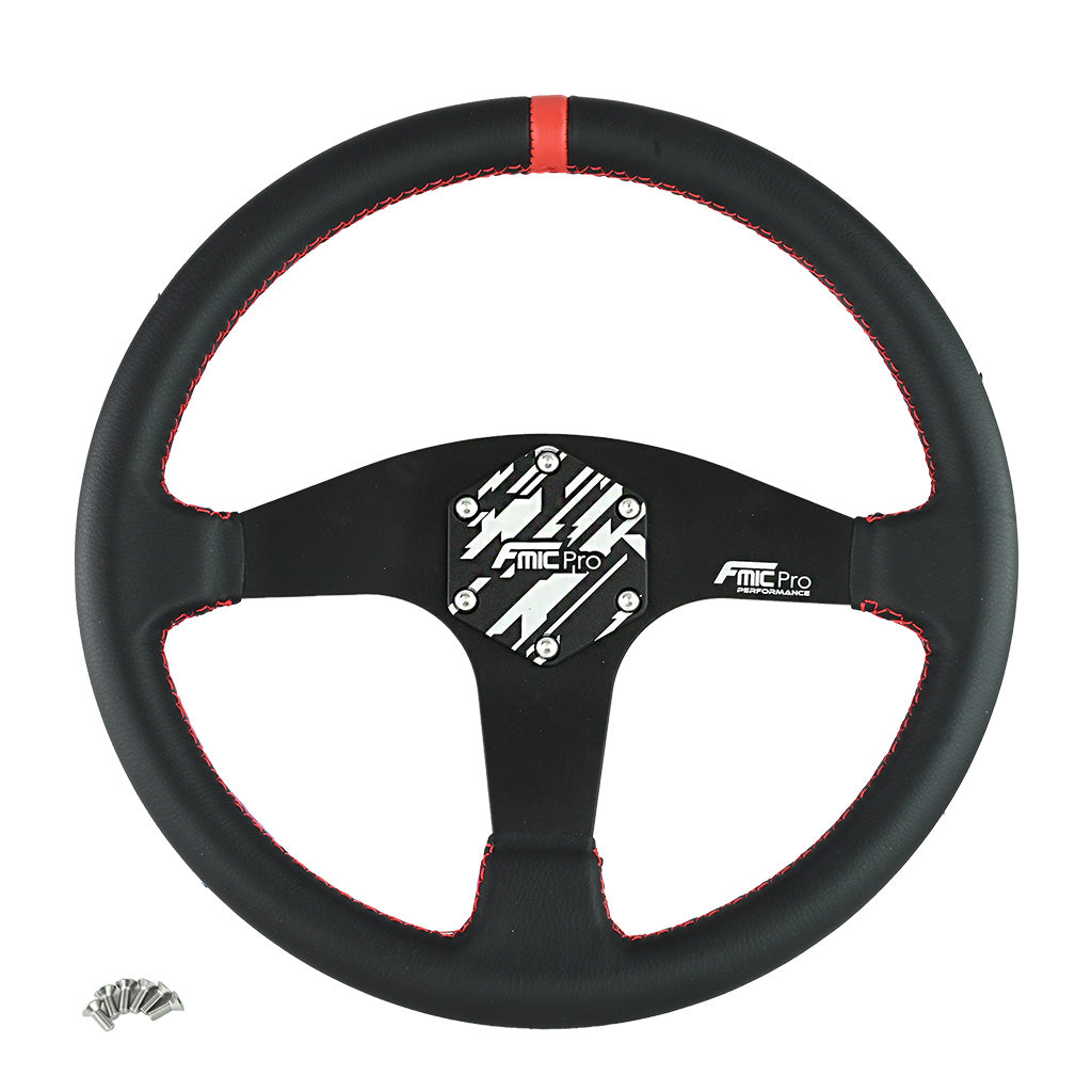 Volante deportivo FMIC.Pro Classic de cuero 350 mm offset 33 mm
