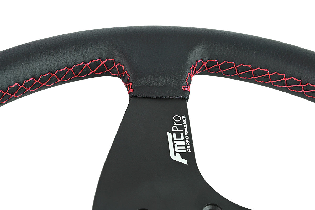 Volante deportivo FMIC.Pro Classic de cuero 350 mm offset 33 mm