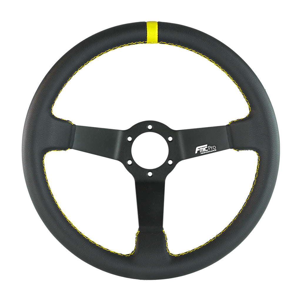 Volante deportivo FMIC.Pro Track piel 350 mm offset 90 mm