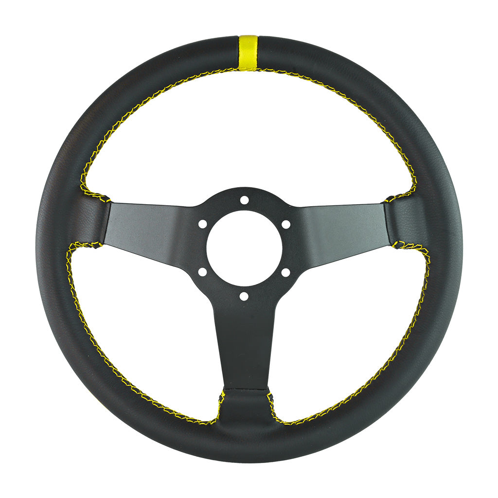 Volante deportivo FMIC.Pro Track piel 350 mm offset 90 mm