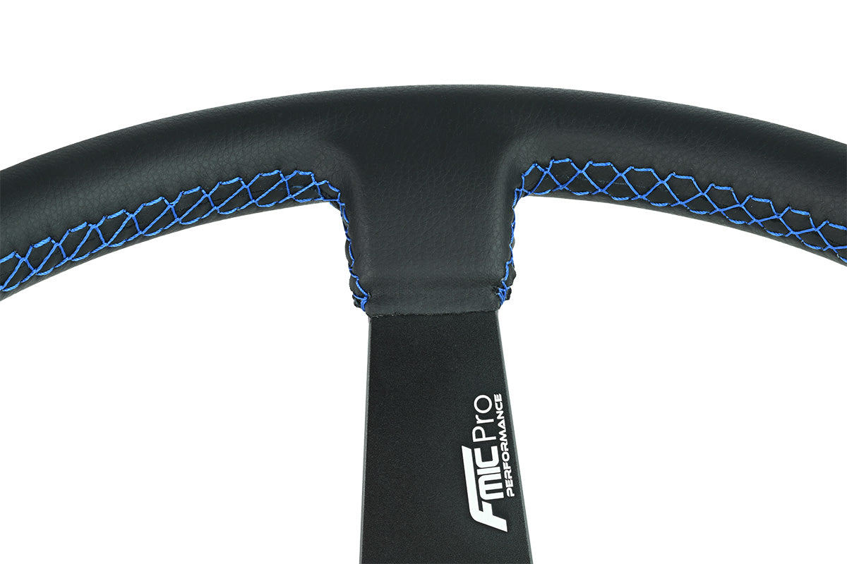 Volante deportivo FMIC.Pro Track piel 350 mm offset 90 mm