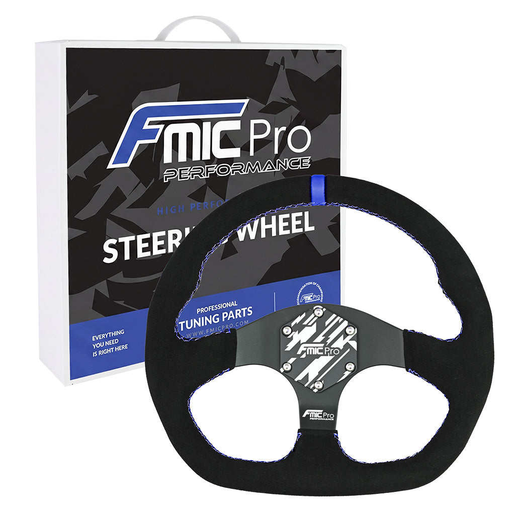 Volante deportivo FMIC.Pro D-Shape ante 325 mm offset 42 mm azul