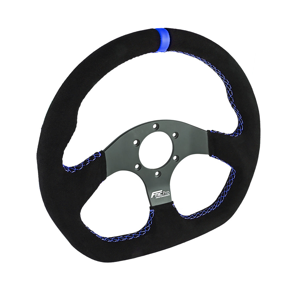 Volante deportivo FMIC.Pro D-Shape ante 325 mm offset 42 mm azul