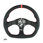 Volante deportivo FMIC.Pro D-Shape cuero 325 mm offset 42 mm rojo