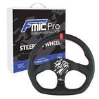 Volante deportivo FMIC.Pro D-Shape cuero 325 mm offset 42 mm rojo