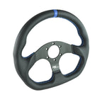 Volante deportivo FMIC.Pro D-Shape cuero 325 mm offset 42 mm azul