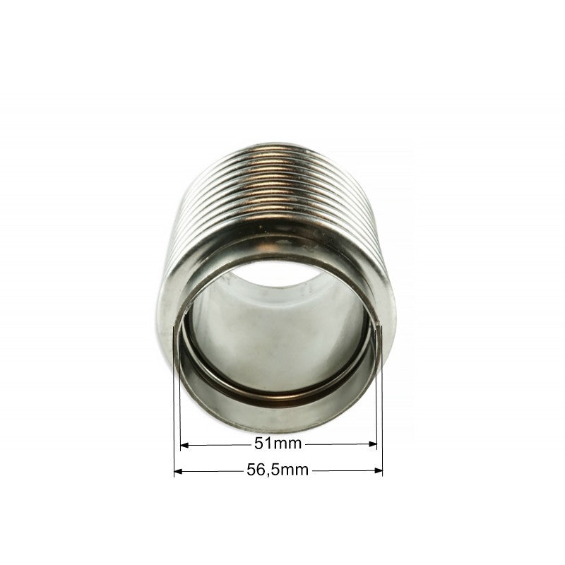 Conector flexible de escape direccional diámetro 51 mm - longitud 82 mm