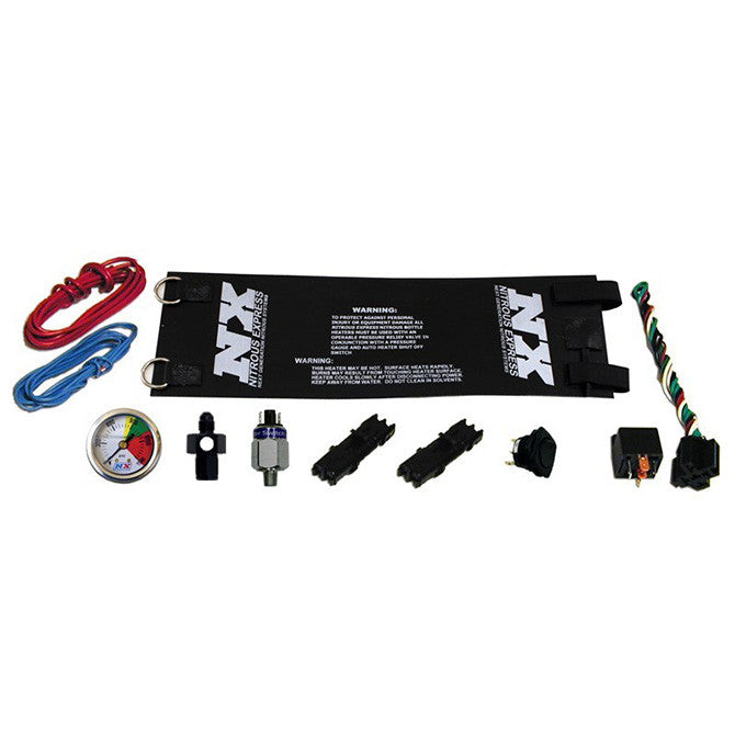 Calentador de botella totalmente automático de alta resistencia 10-15Lb (4AN) con manómetro 14 A Nitrous Express NX15939 Nitrous Express