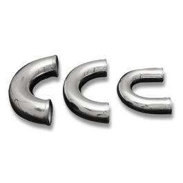Aluminum elbow 180' 16mm, 30cm