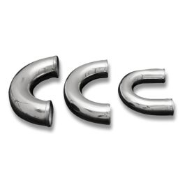 Aluminum elbow 180' 41mm, 30cm