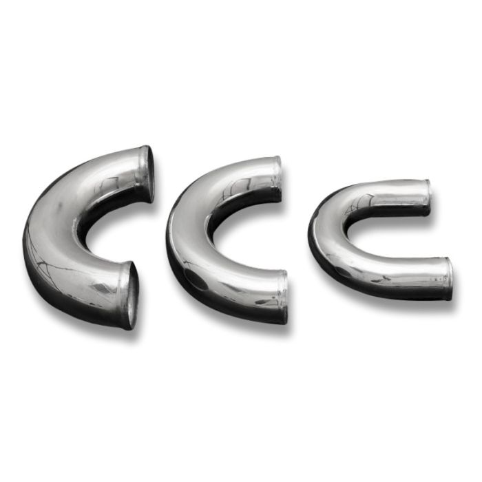 180° aluminum elbow (70 mm, 30 cm)