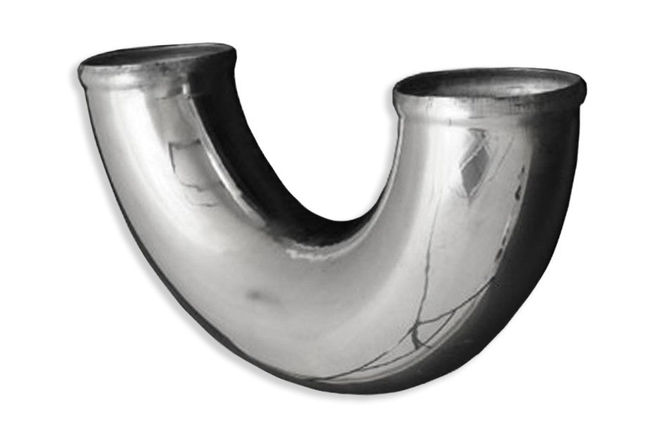 Codo de aluminio 180° 80 mm, 30 cm