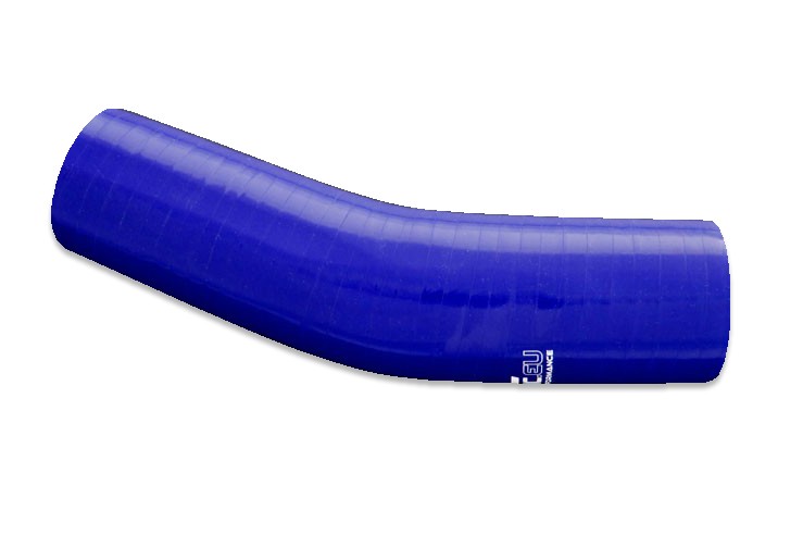Codo de silicona 23' 70 mm azul