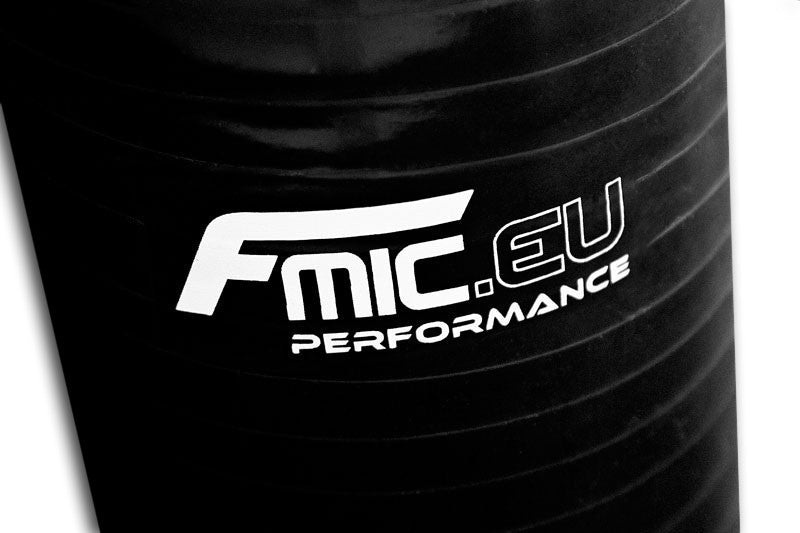 Codo de silicona 23' 80 mm negro