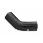 45° 19mm silicone elbow, black