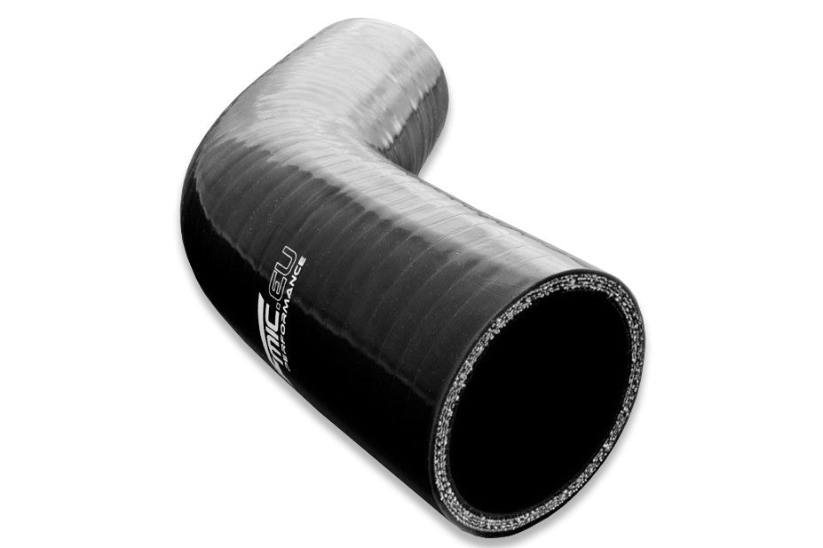 Codo de silicona 45° 32 mm negro