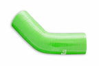 Codo de silicona 45' 76 mm verde