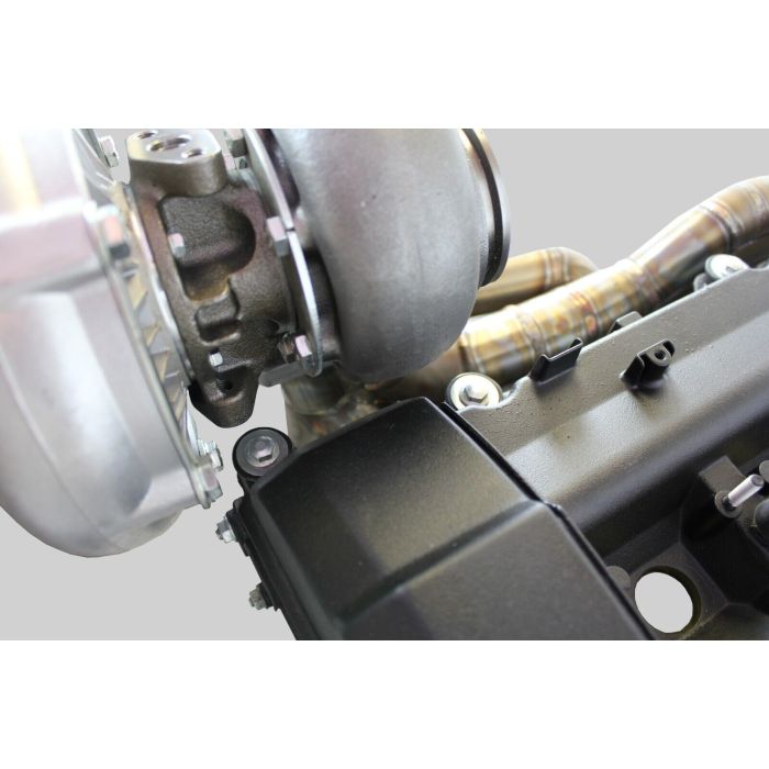 BMW M50 M52 stainless steel tubular turbo exhaust manifold, top mount, T4 E36 FTWL